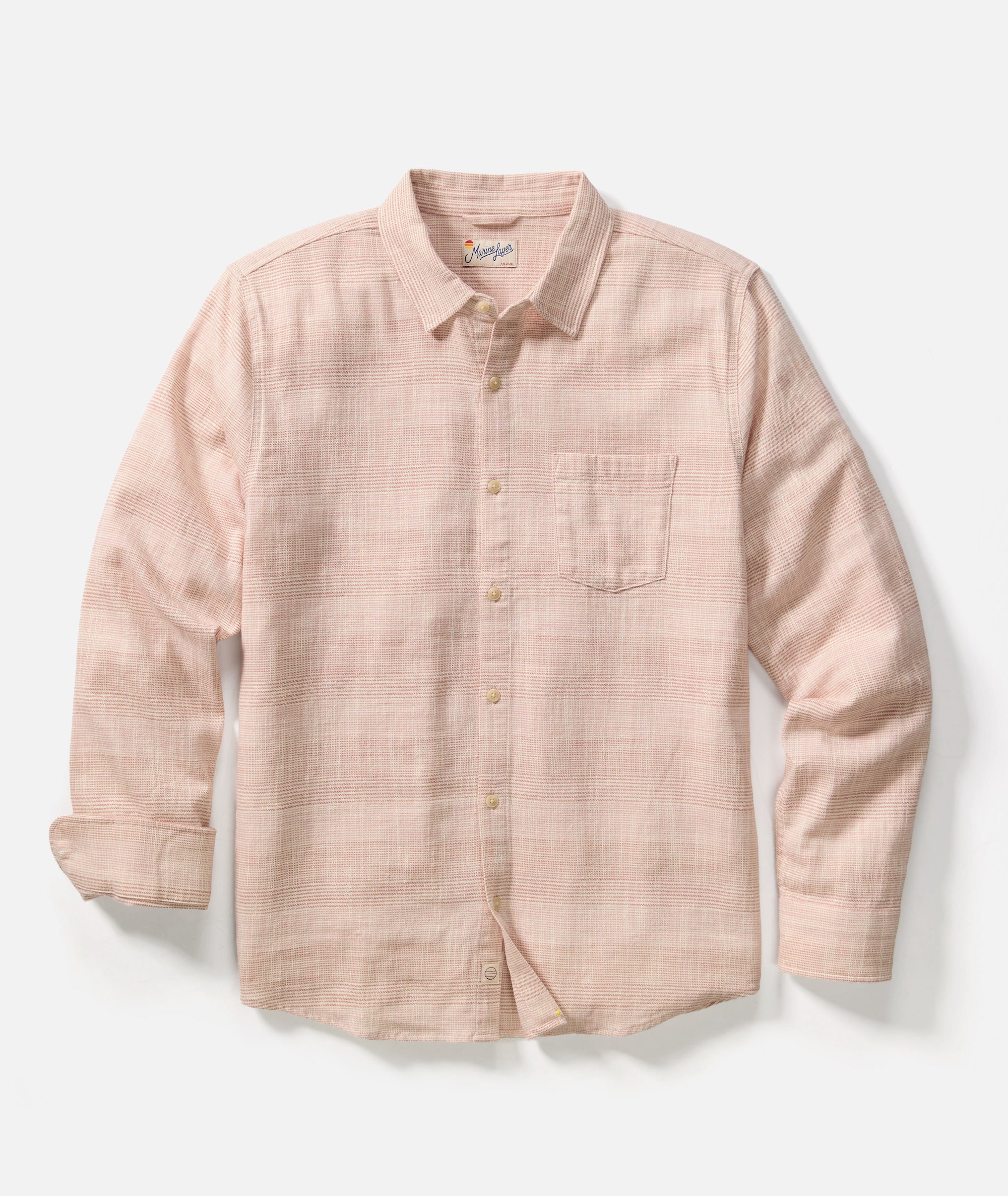 Stretch Selvage Long Sleeve Shirt