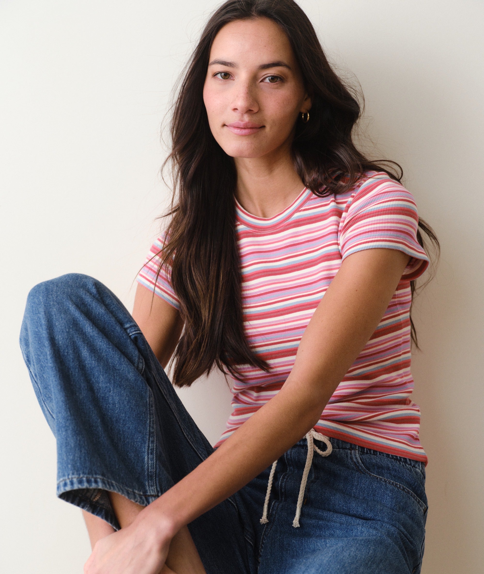 Lexi Rib Sun-In Crew Tee