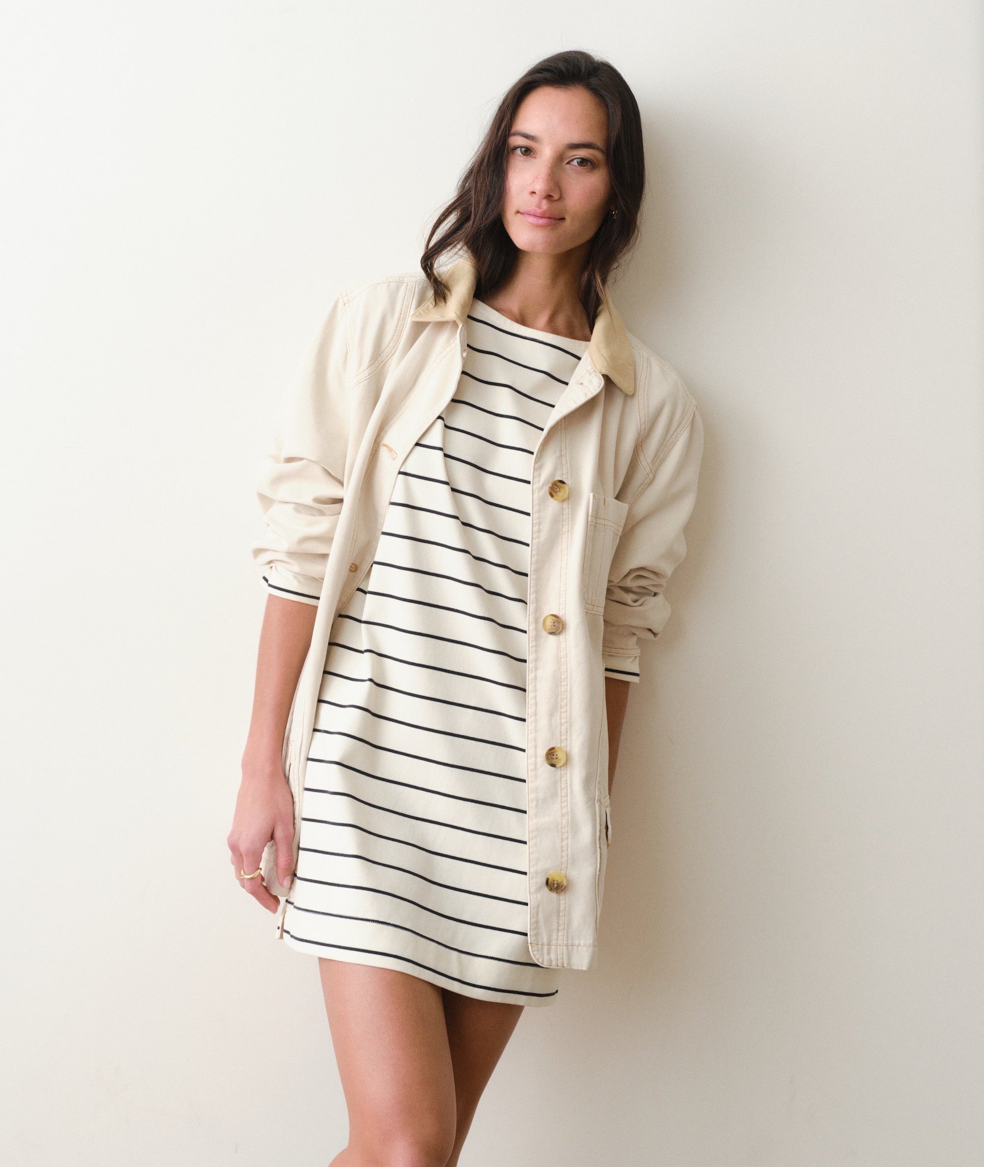 Luxe Sueded Mariner Dress