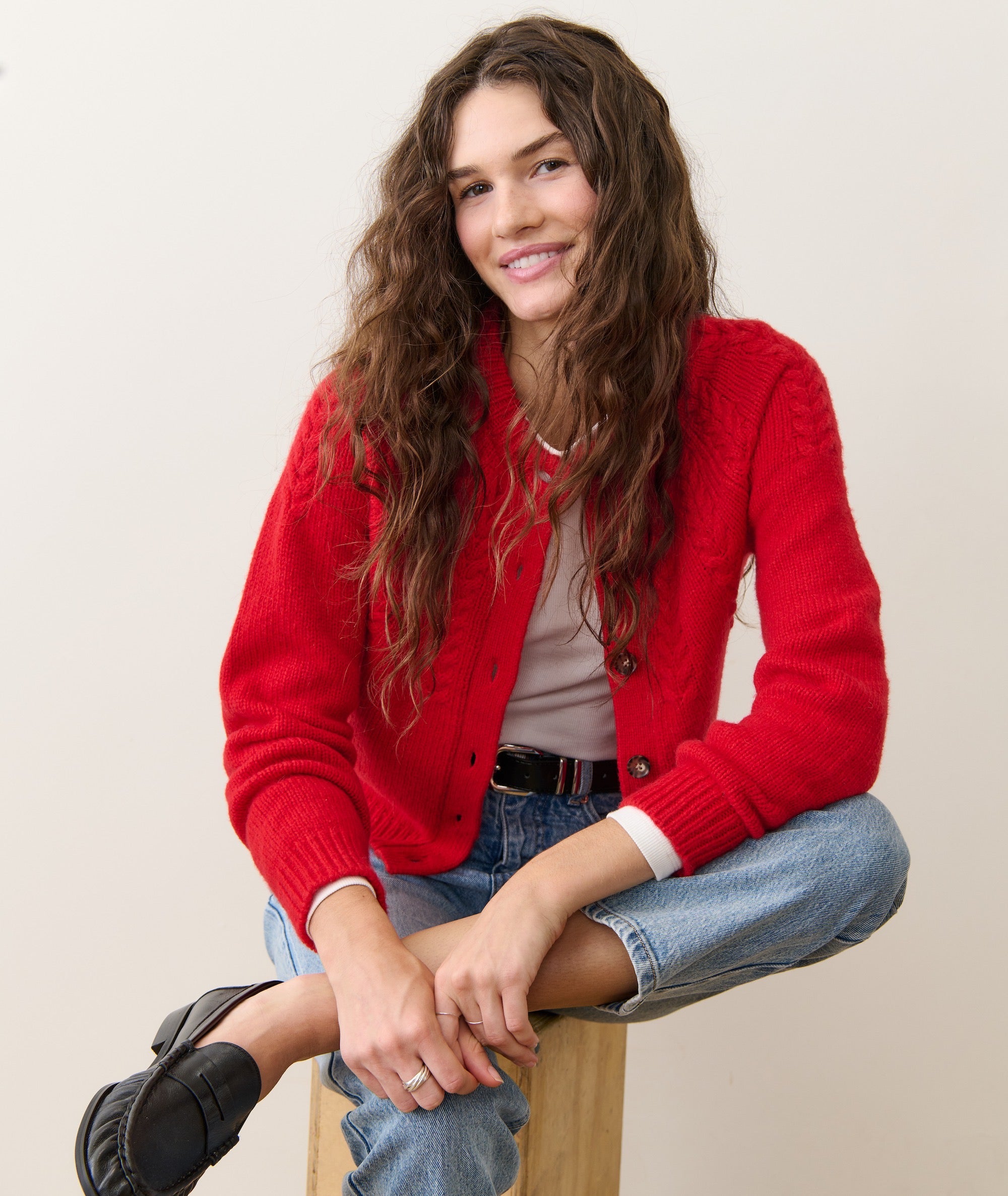 Everly Cable Knit Cardigan
