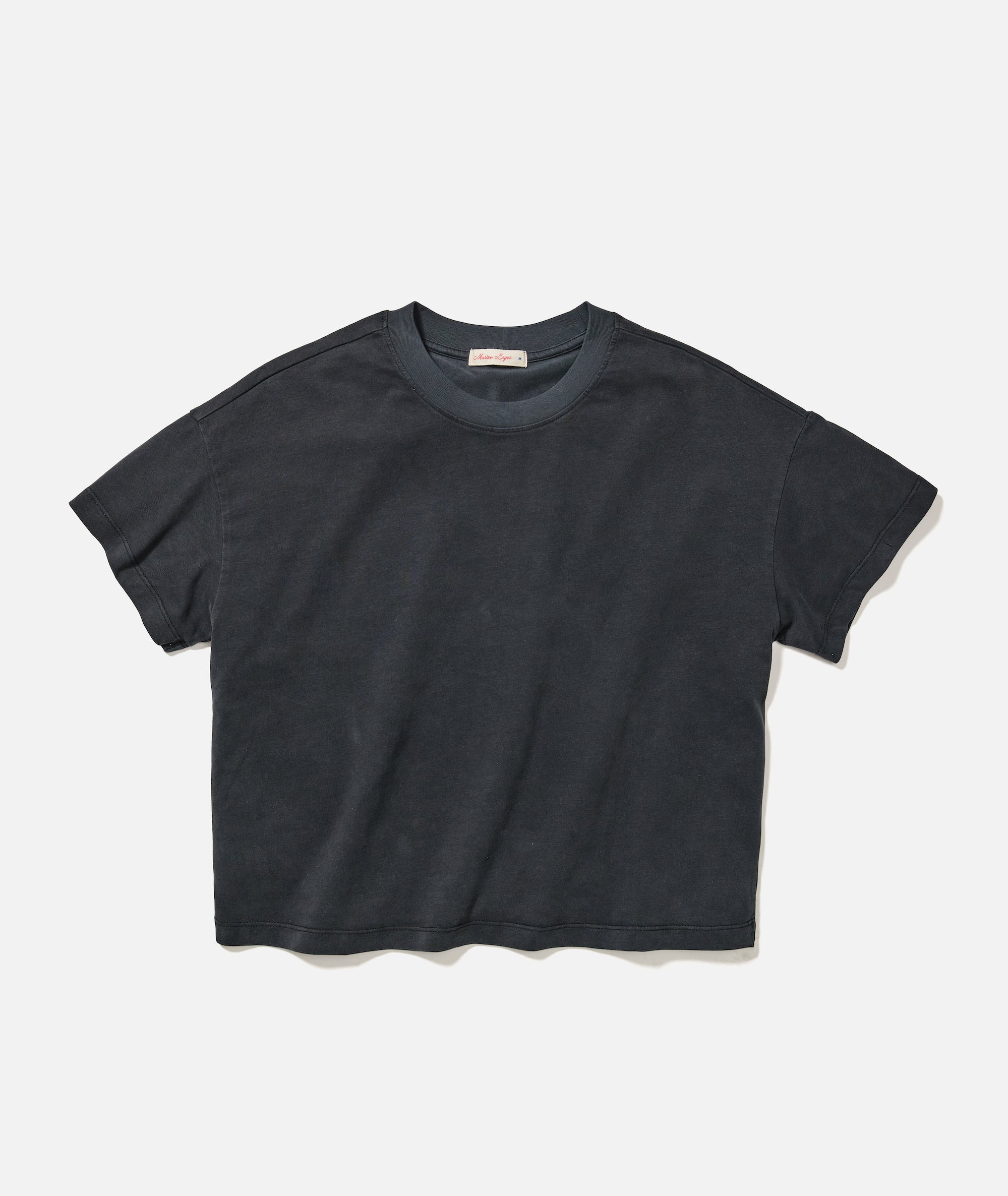 Women's Luxe Jersey Crew Tee in Black