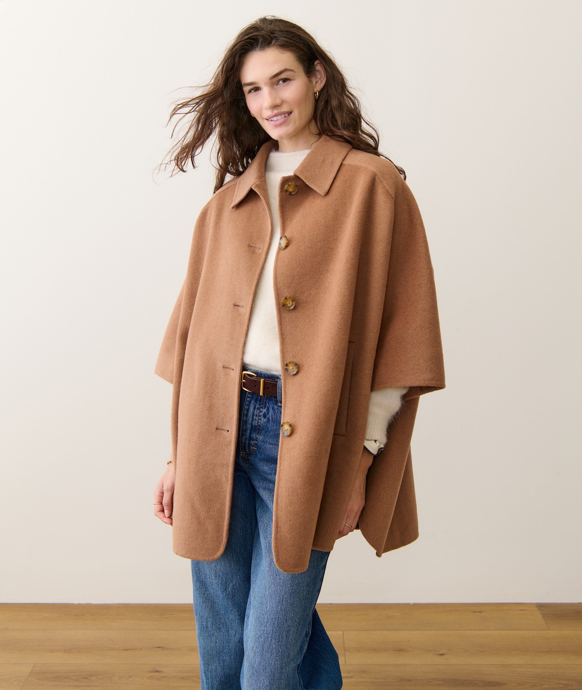 Nina Wool Cape Coat