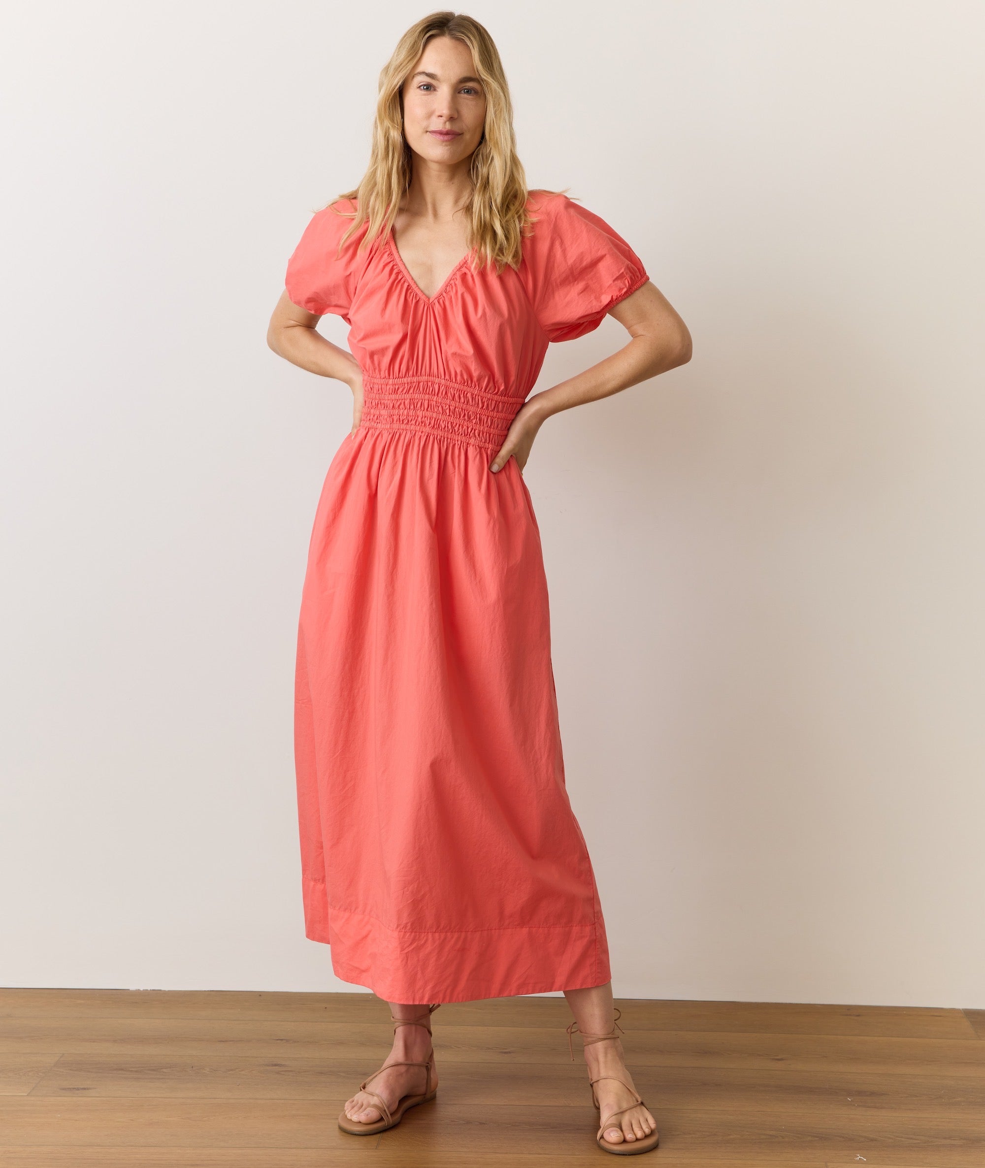Emery Poplin Midi Dress