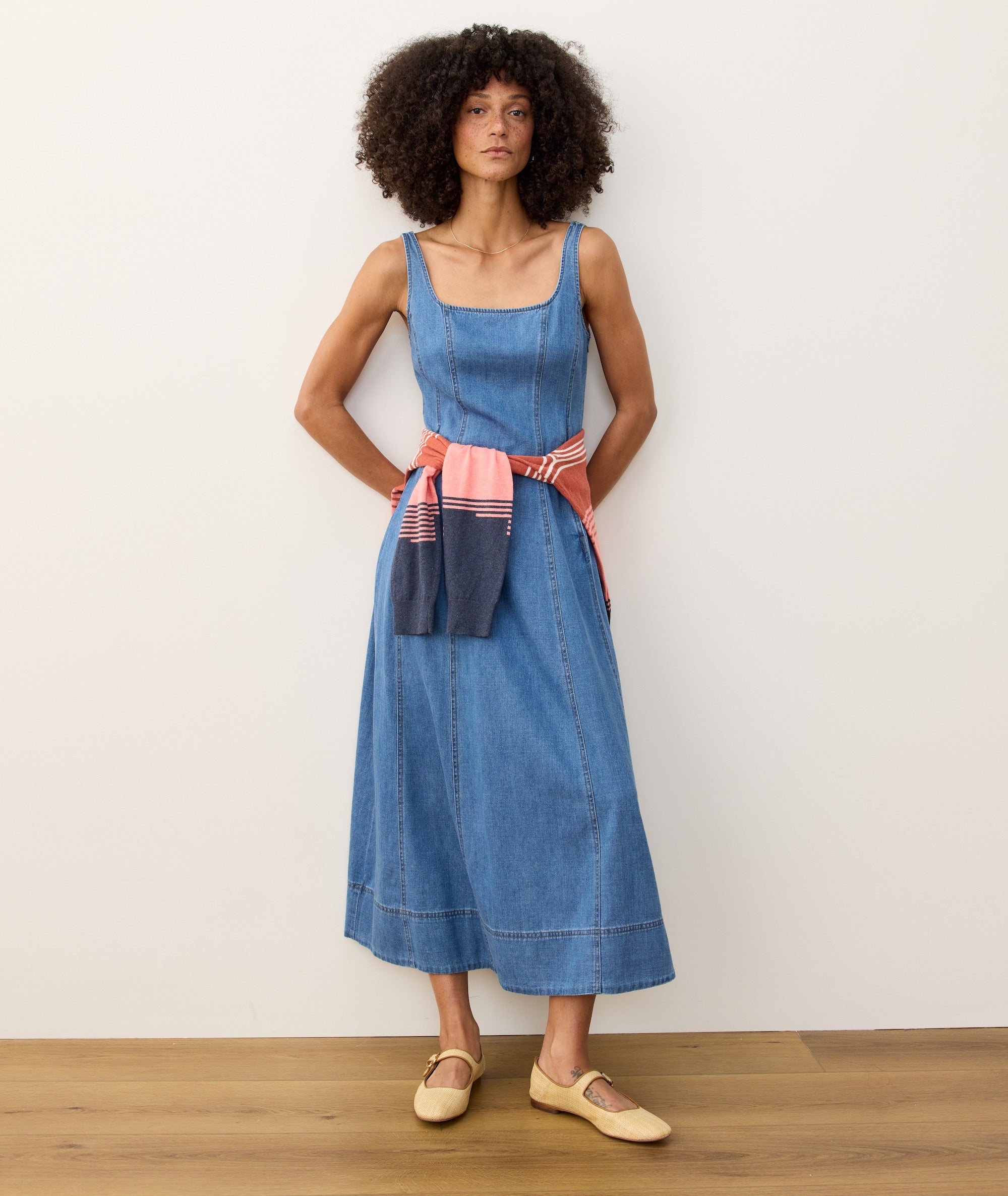 Roan Denim Maxi Dress