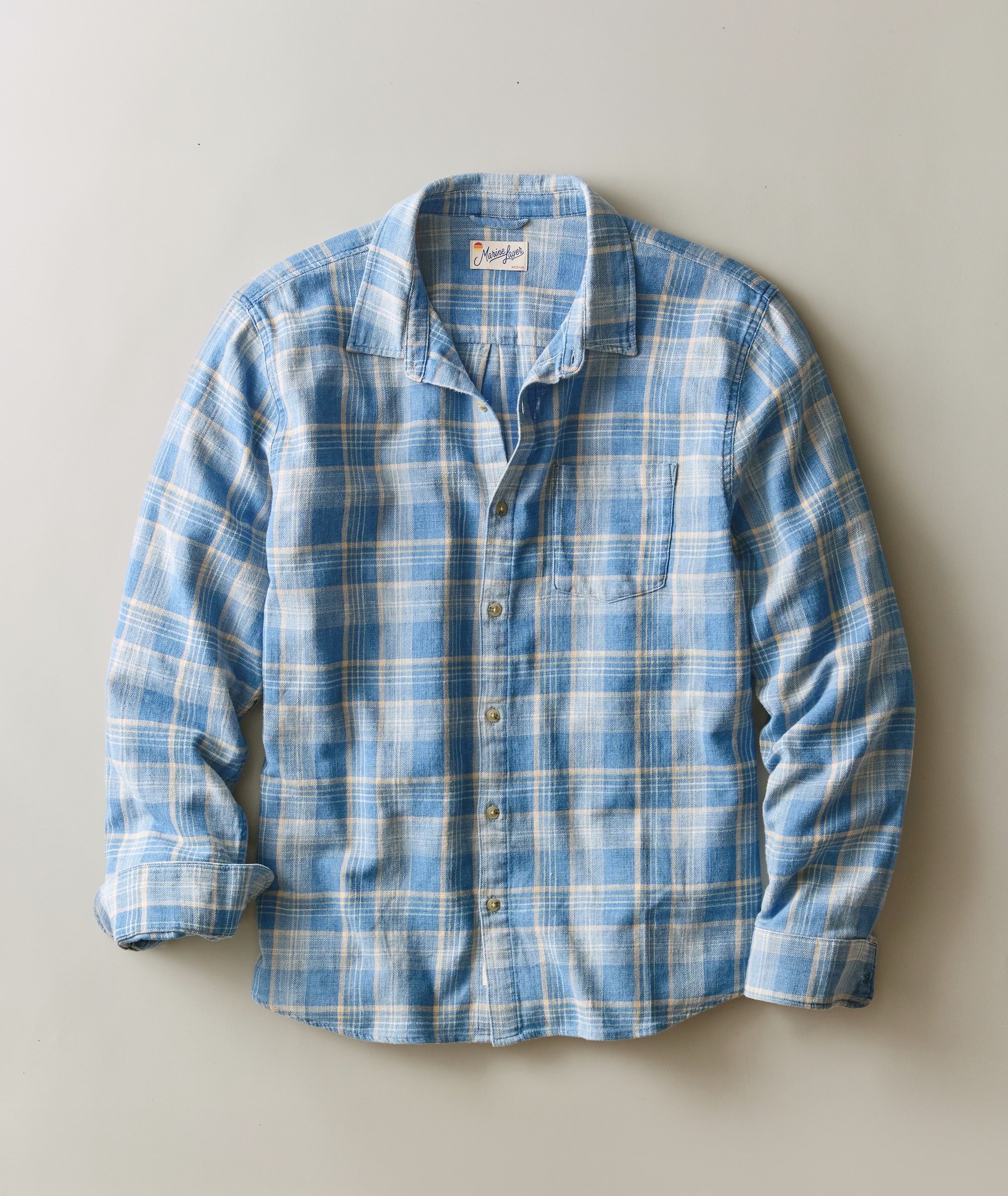 Stretch Selvage Long Sleeve Shirt