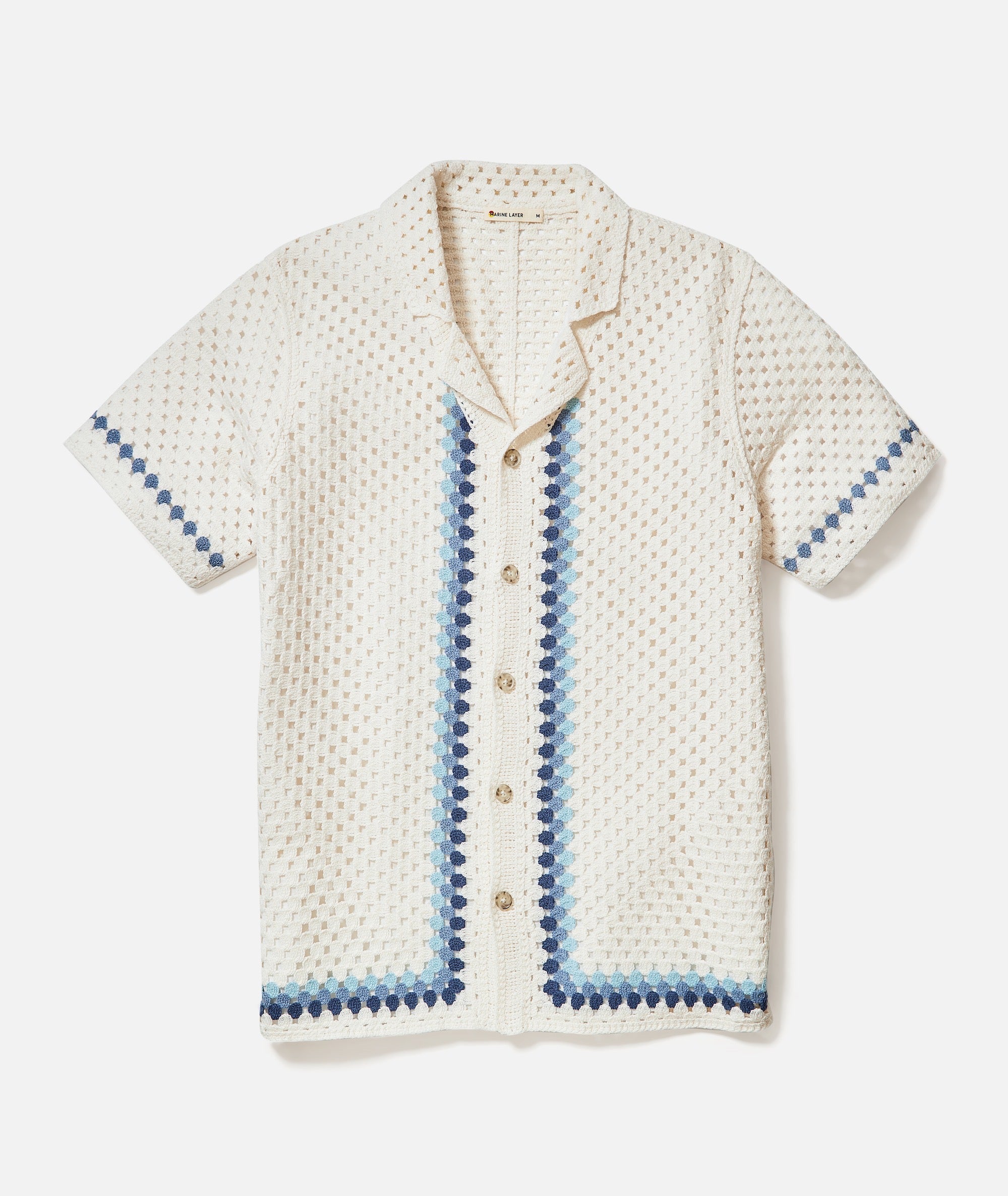 Ace Crochet Resort Shirt