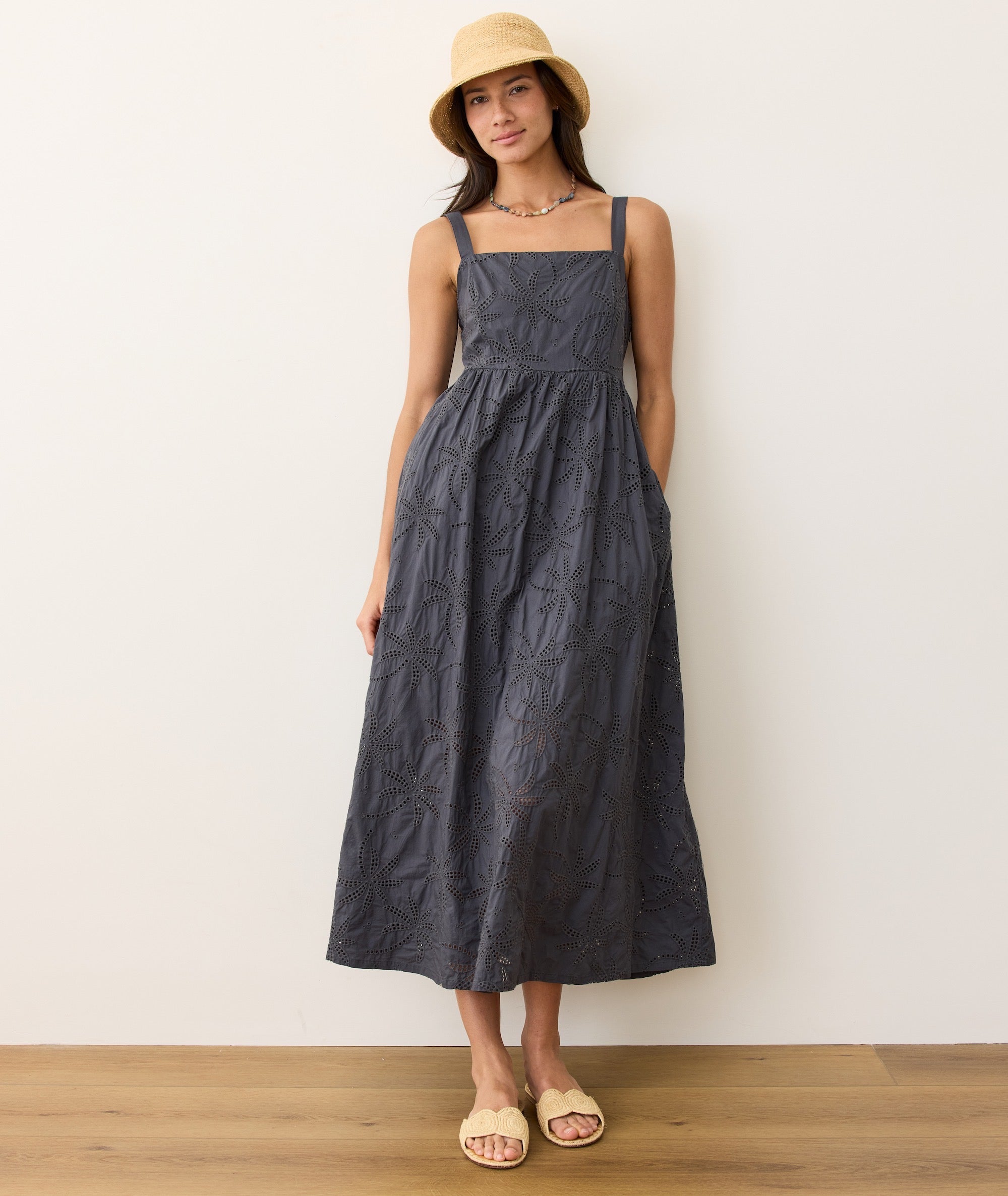Rosette Eyelet Dress