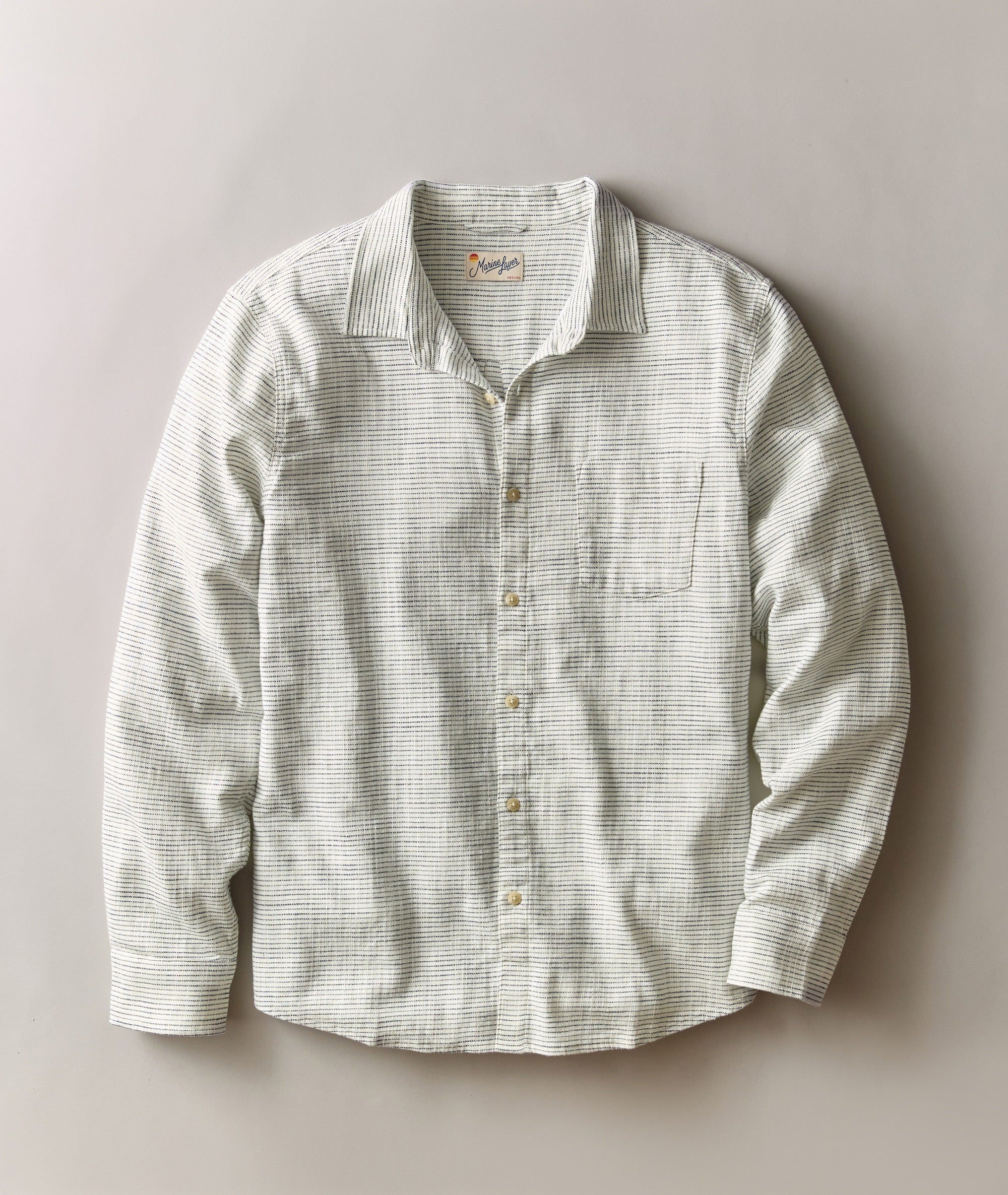 Stretch Selvage Long Sleeve Shirt