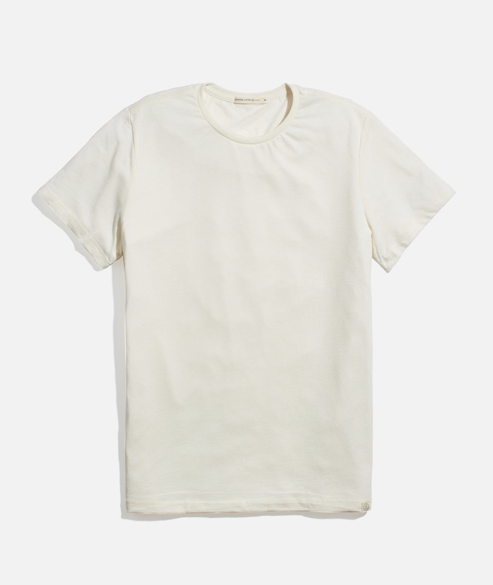 Men's Re-Spun Signature Crew in Natural