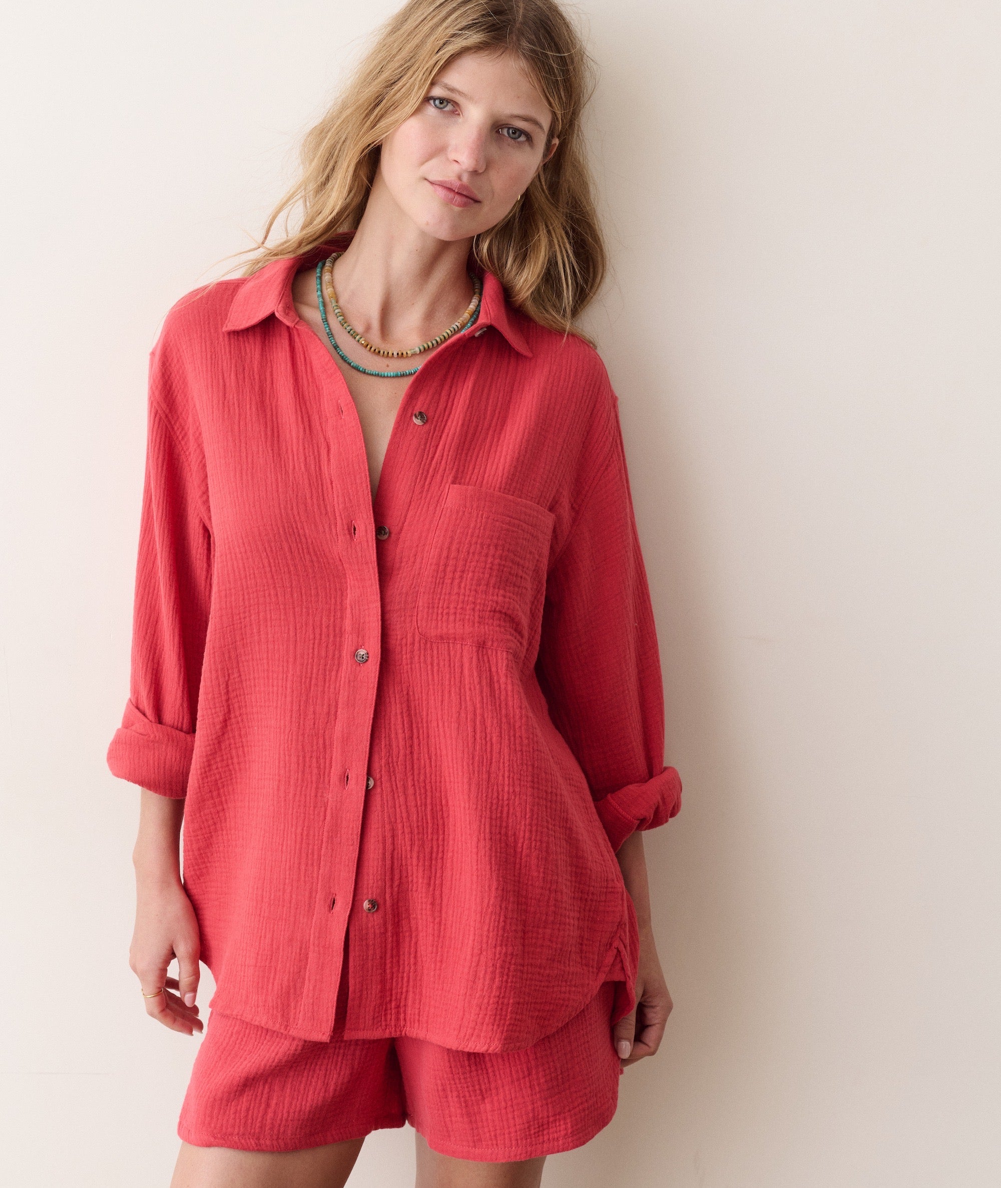 Jane Relaxed Double Cloth Shirt