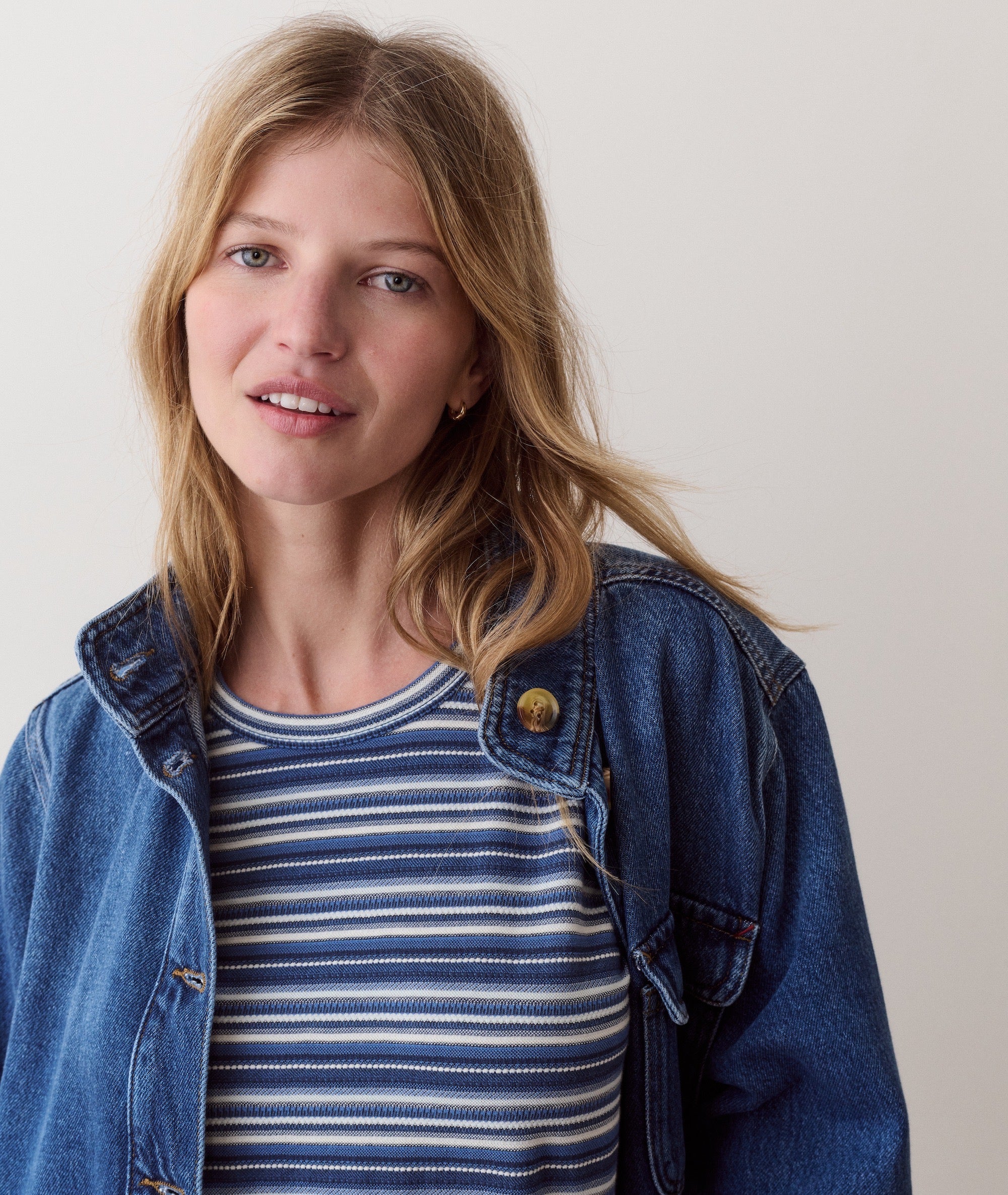 Jacquard Stripe Tee
