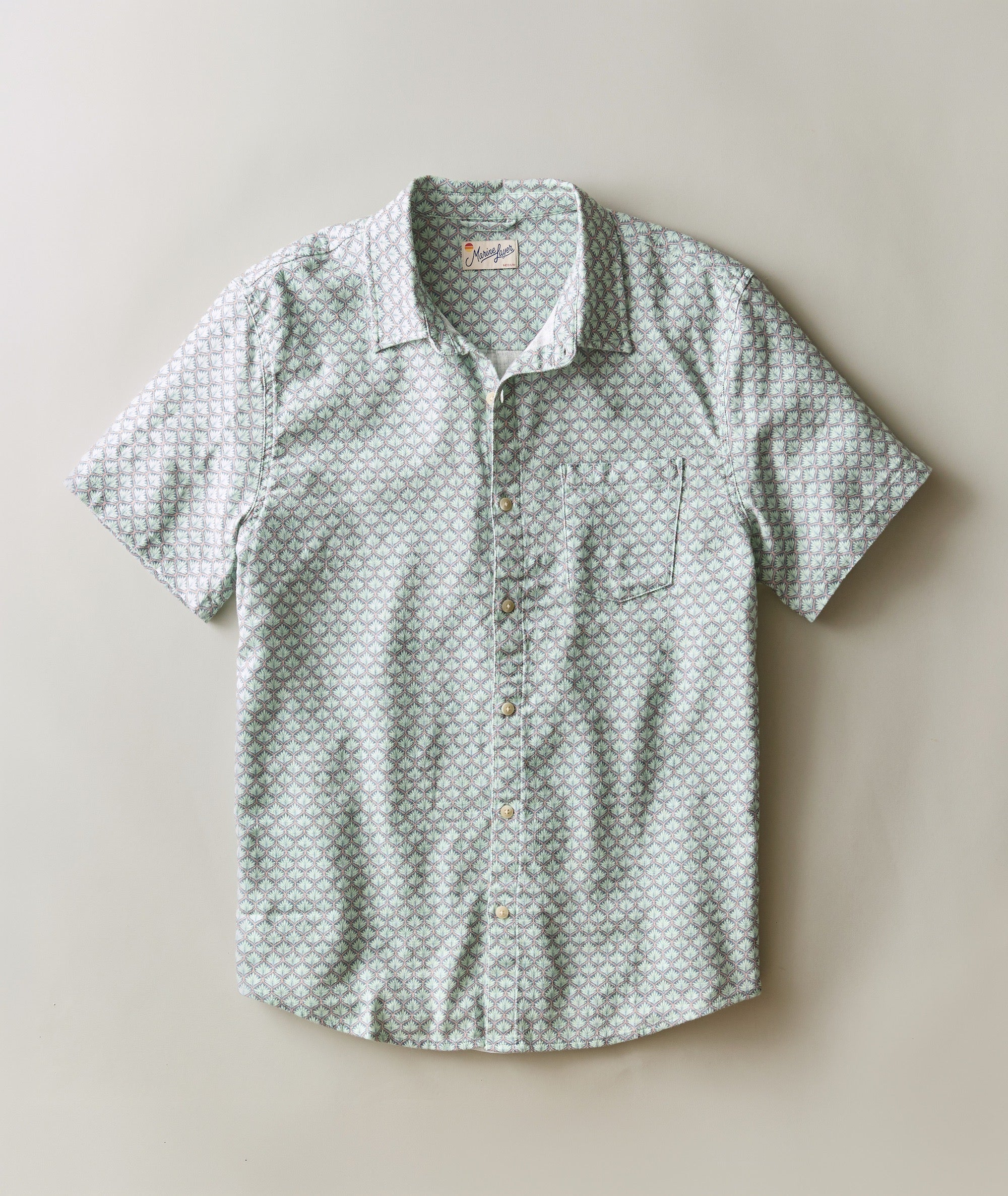 Stretch Selvage Short Sleeve Shirt