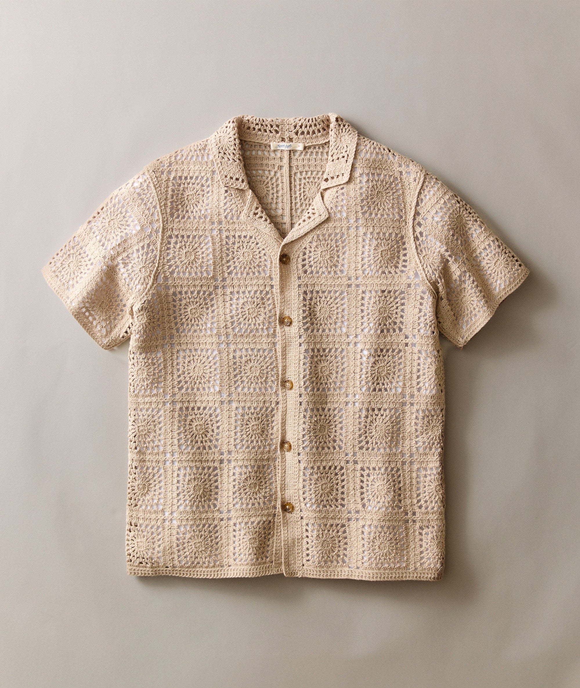 Callum Crochet Button Down