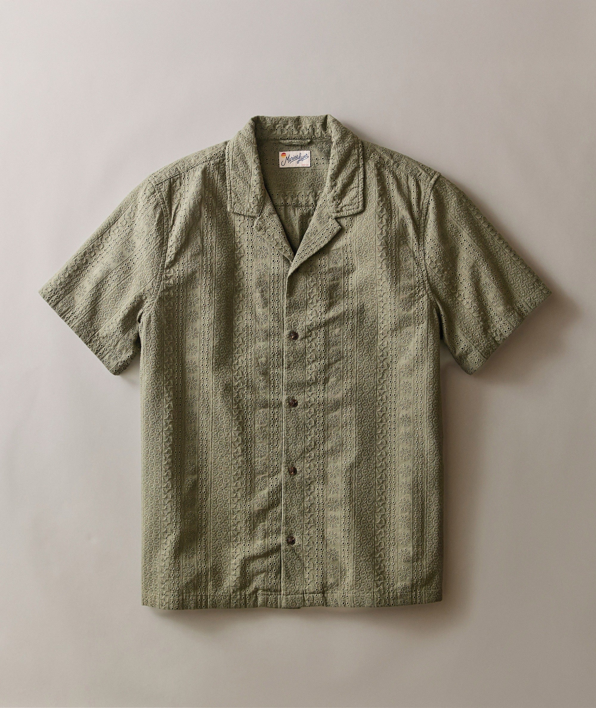 Zane Eyelet Resort Shirt