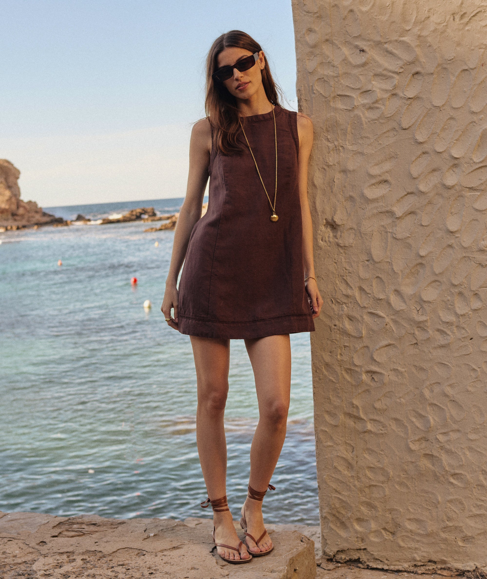 Cora Linen Mini Dress