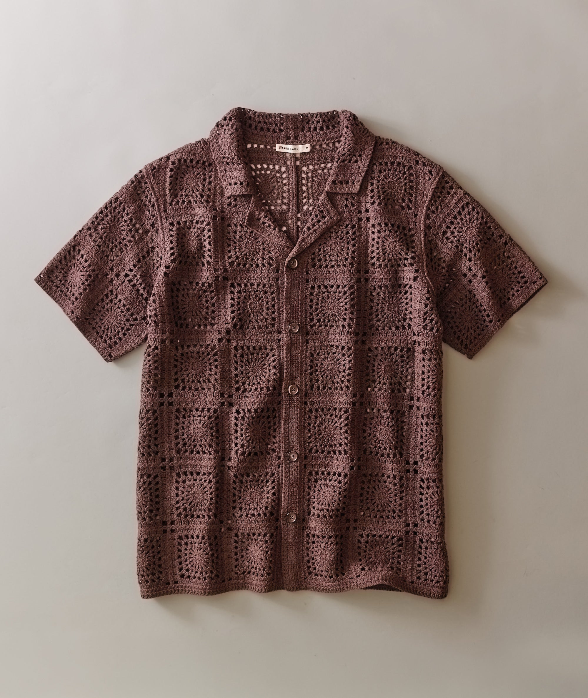 Callum Crochet Button Down