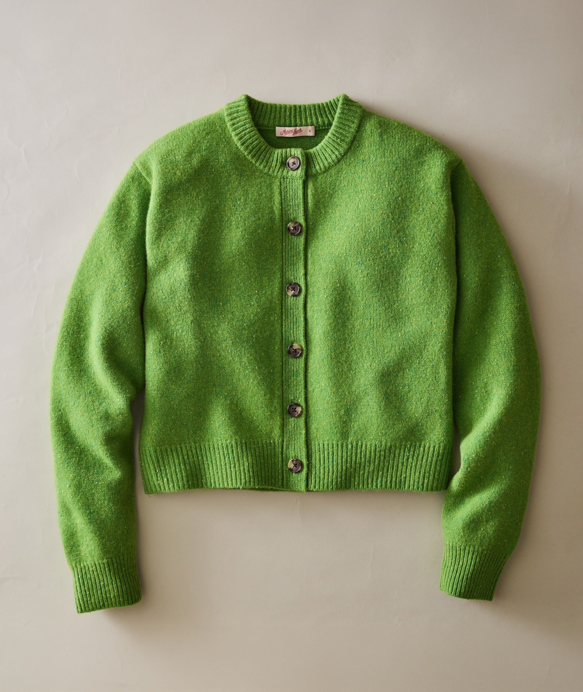 Coastal Merino Crewneck Cardigan
