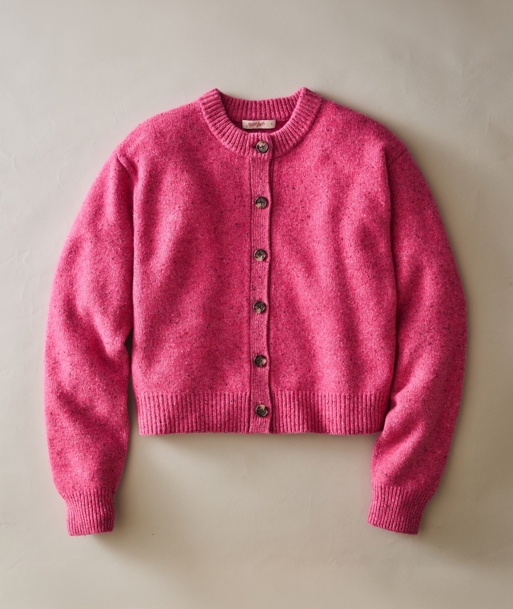 Coastal Merino Crewneck Cardigan