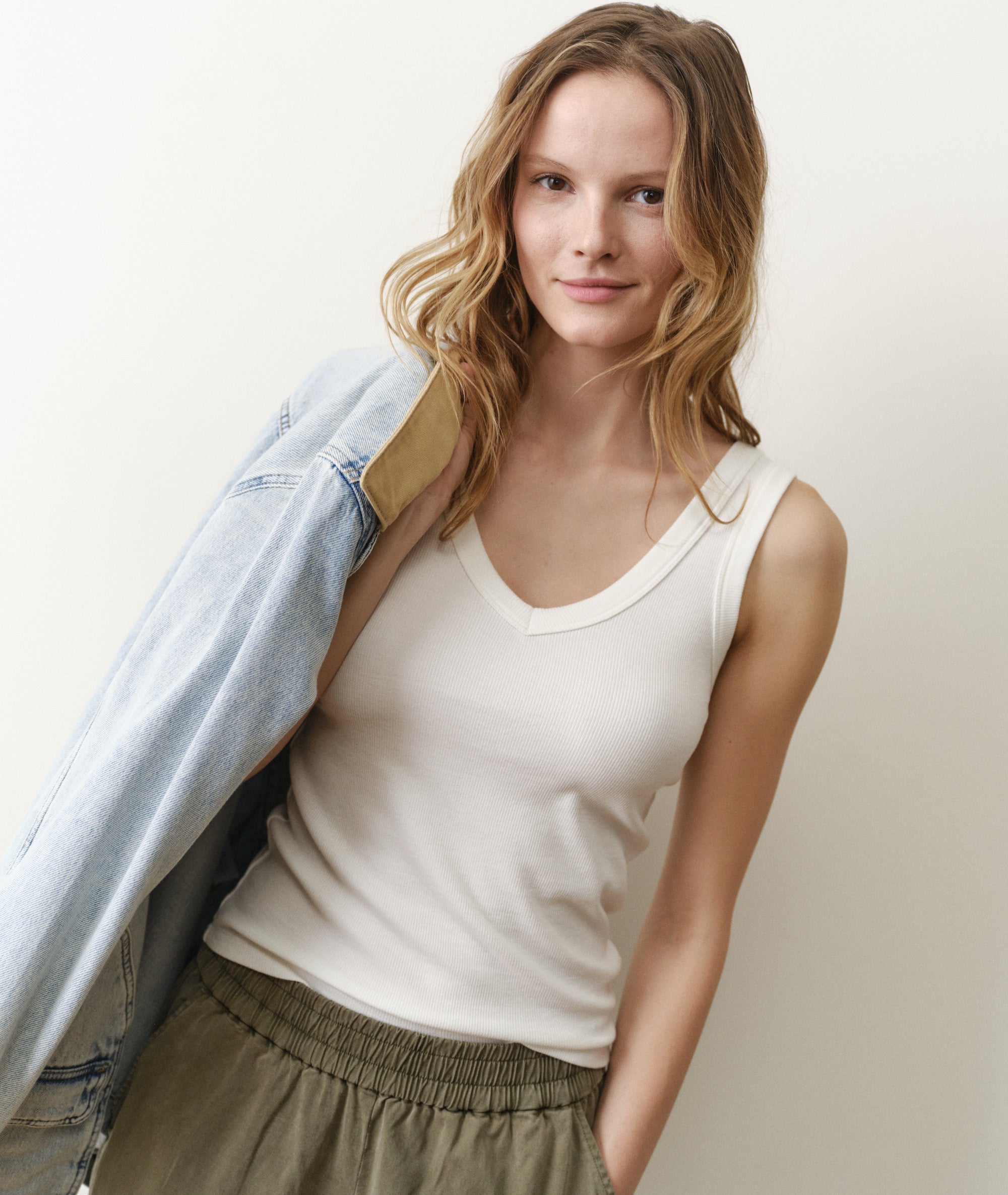 Lexi Rib V-Neck Tank
