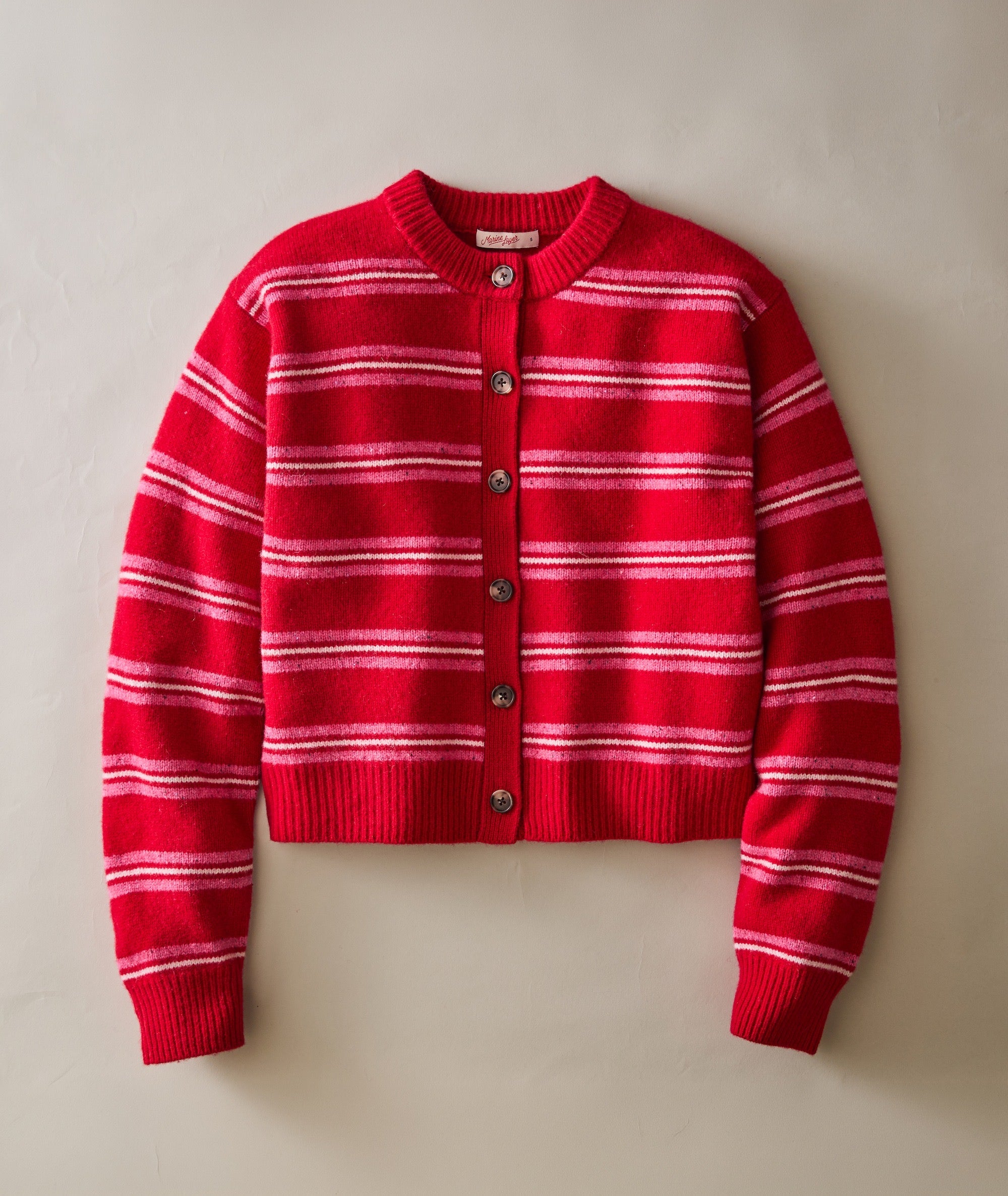 Coastal Merino Crewneck Cardigan