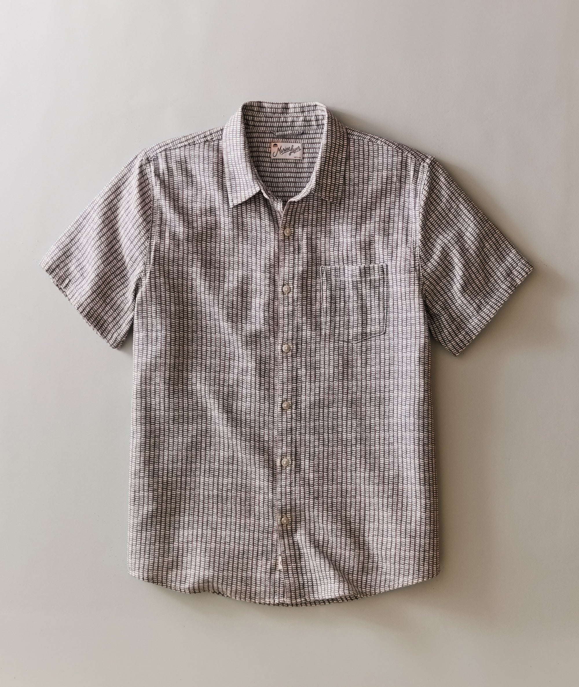 Stretch Selvage Short Sleeve Shirt
