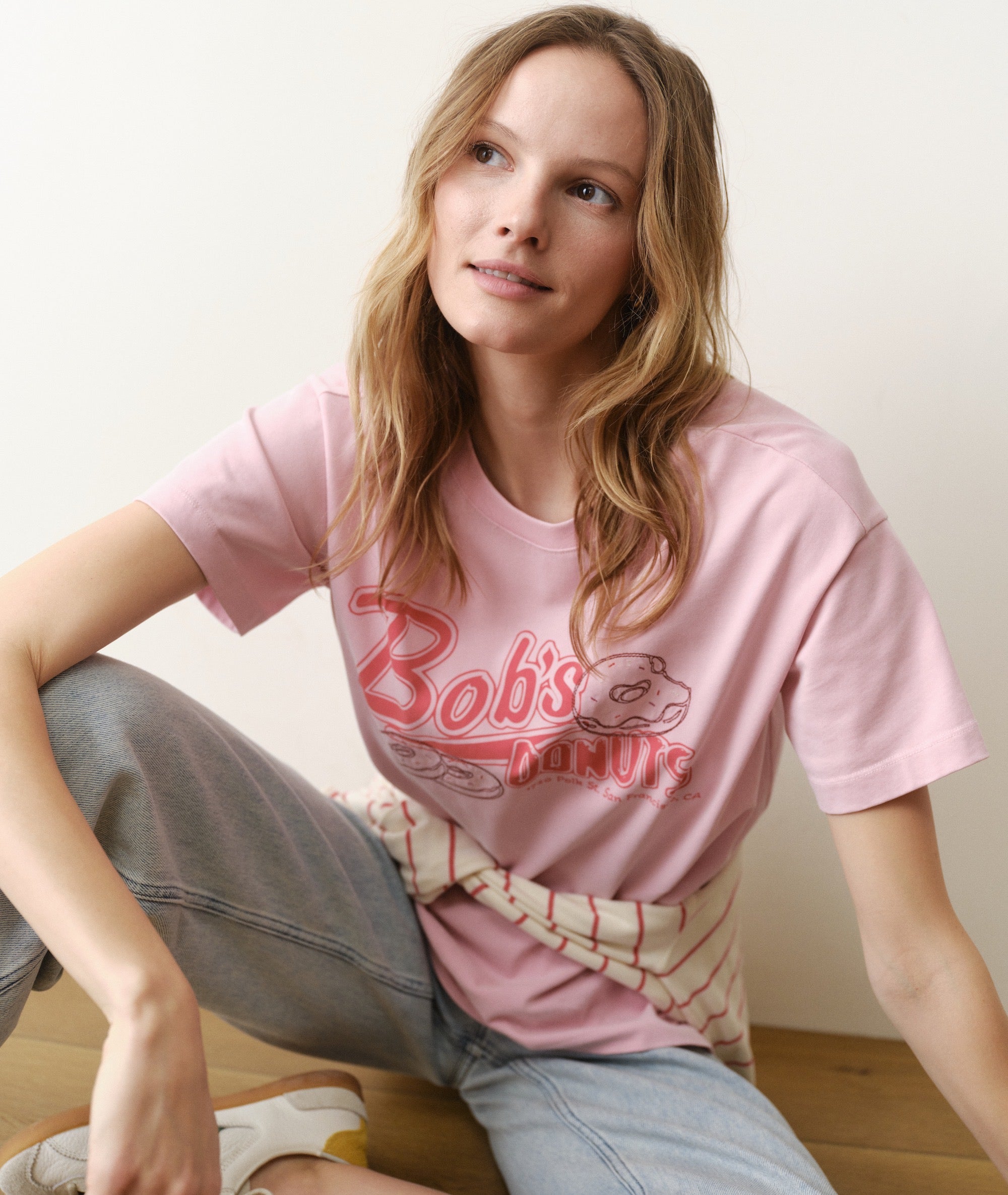 Luxe Sueded Oversized Crew Tee