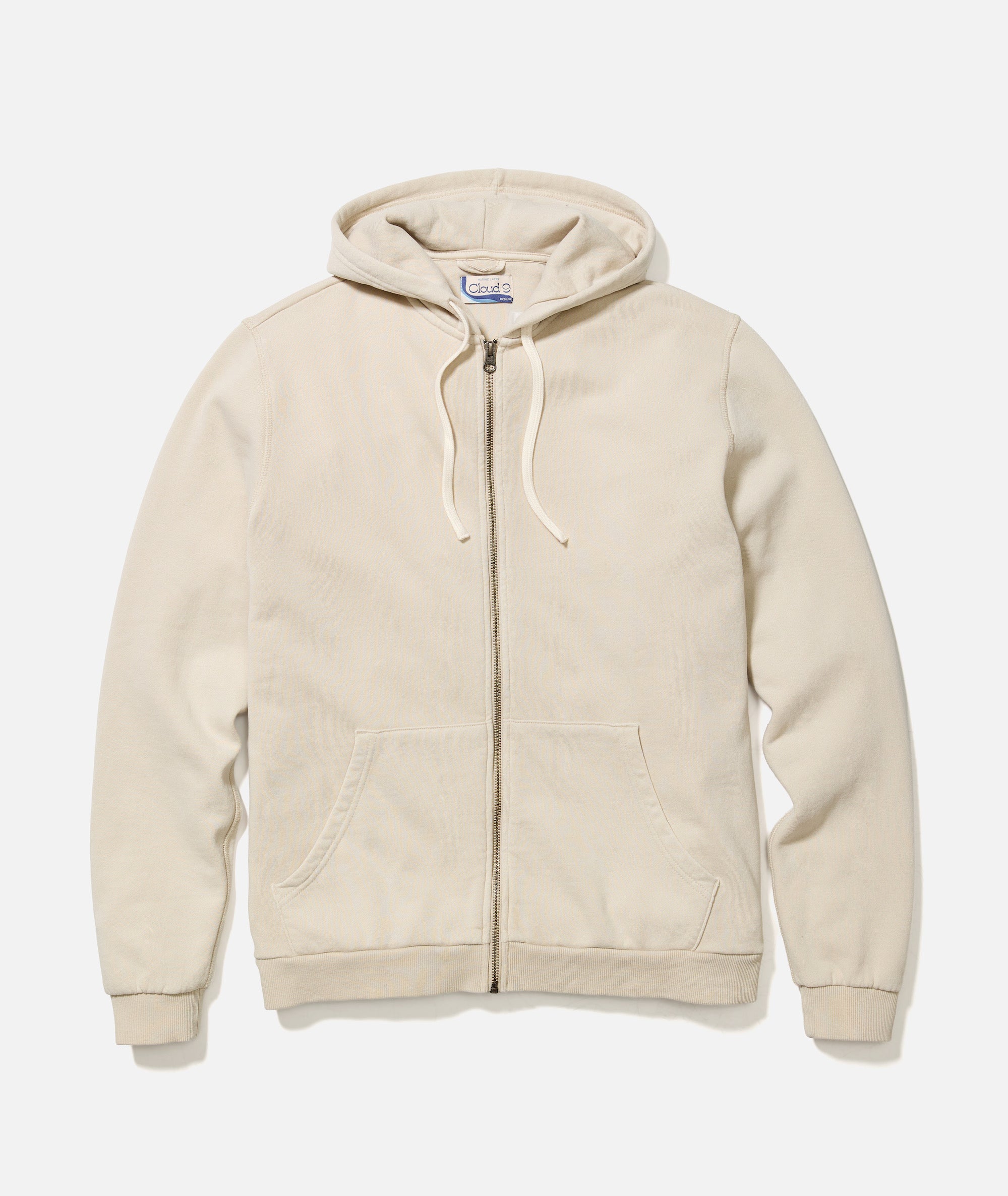 Men's Cloud 9 Fleece Full Zip Hoodie in Whitecap